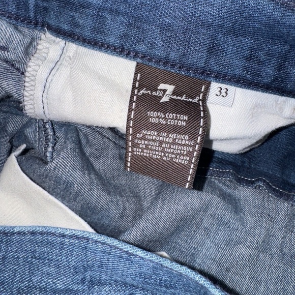 7 For All Mankind Slimmy Luxe Performance Plus Tapered Jeans Size 33 x 31 - Picture 5 of 7